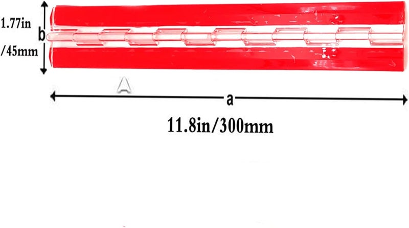 Anyalite Acryl-Hinge 300mm Transparent Plastic Piano Hinge, Self-Adhesive, for DIY Box, Aquarium, Golf Cart Tray, Display Stand - Image 2